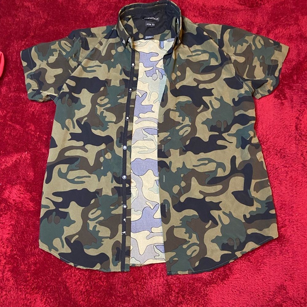 Camo Button Up Shirt